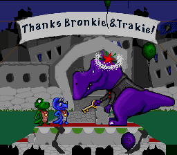 Bronkie the Bronchiasaurus Ending for Bronkie The Bronchiasaurus Super NES