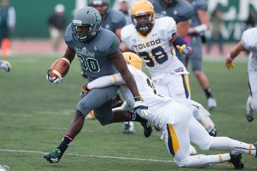 Bronson Hill EMU running back Bronson Hill rushes for NCAA best 283 yards but