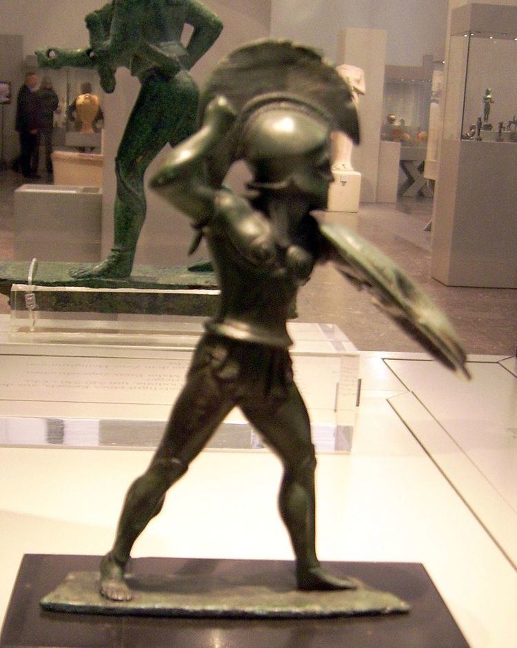 Bronze statuette of hoplite (Berlin Antiquities Collection Misc. 7470)
