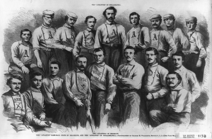 Brooklyn Atlantics Baseball History 19th Century Baseball Image Philadelphia