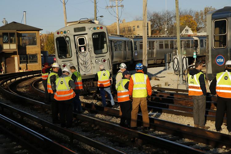 Brown Line (CTA) Derailment interrupts CTA Brown Line service hurts conductor