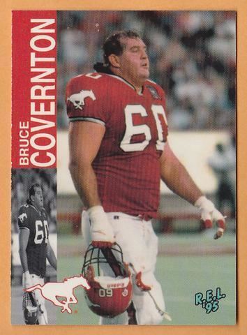 Bruce Covernton Bruce Covernton CFL card 1995 REL 2 Calgary Stampeders Weber State