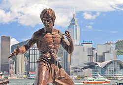 Bruce Lee statue in Hong Kong httpsuploadwikimediaorgwikipediacommonsthu