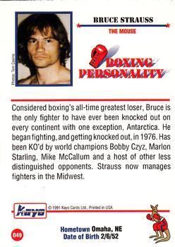 Bruce Strauss 1991 Kayo Boxing Gallery The Trading Card Database