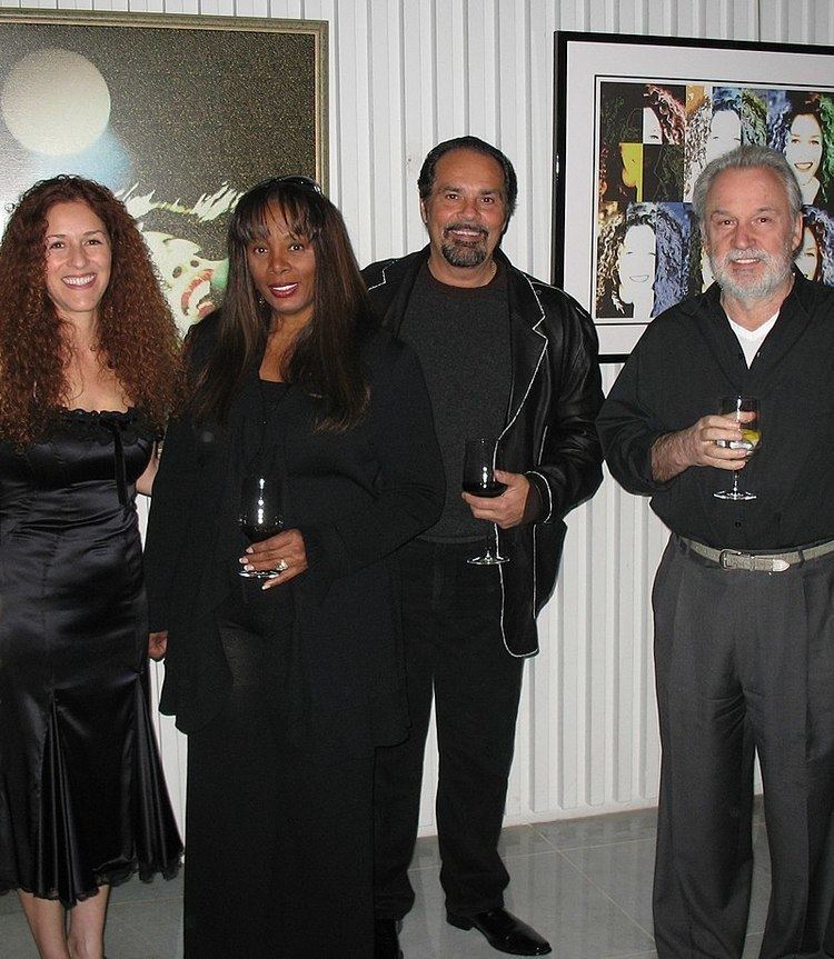 Bruce Sudano, second from right, with his wife Donna Summer and composer Giorgio Moroder. On the far left is Giorgio Moroder's wife Francisca Gutierrez.