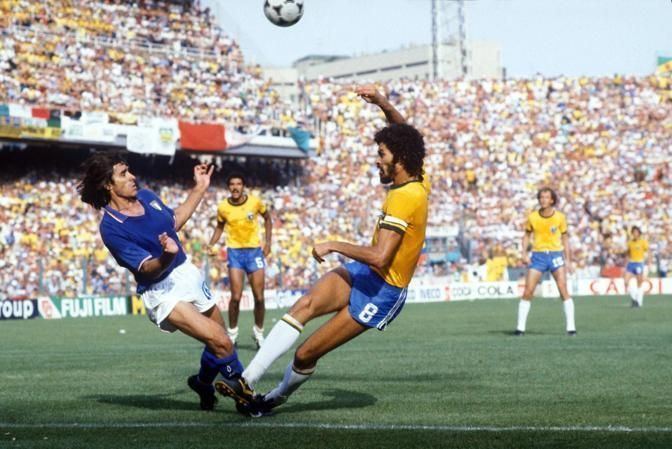 Bruno Conti Bruno Conti vs Socrates 82 Italia Brasile calcio Pinterest