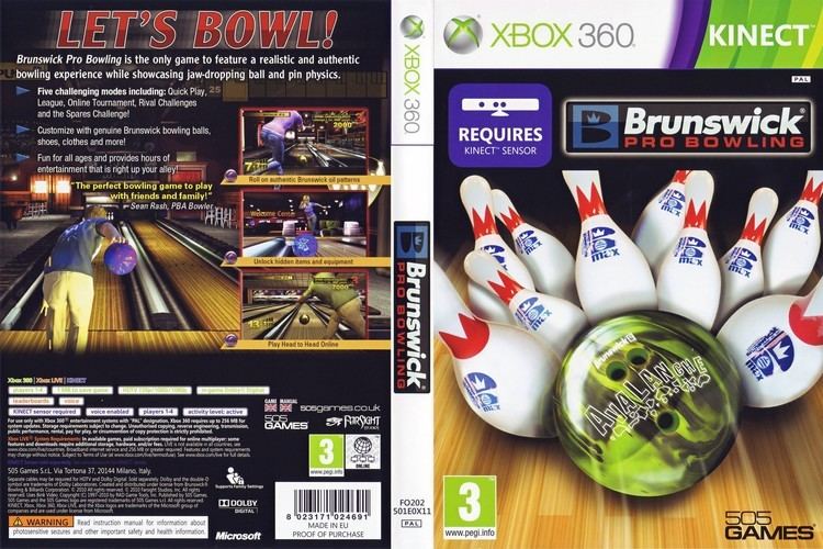 Brunswick Pro Bowling Brunswick Pro Bowling 2011 PAL Xbox 360 CD Label DVD Cover