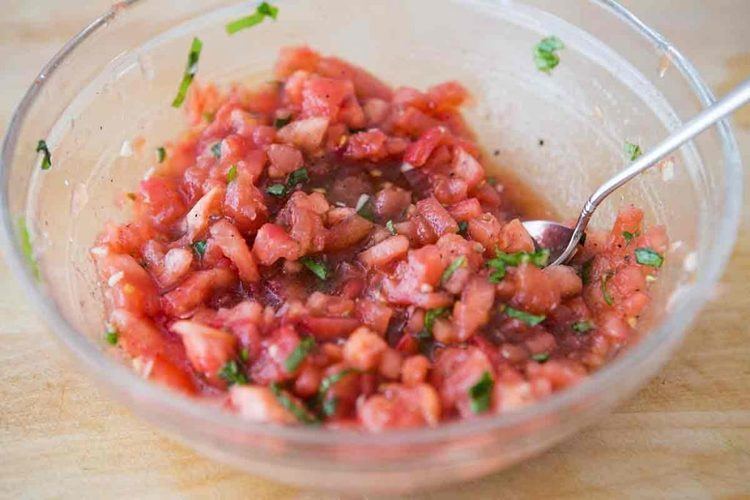 Bruschetta Bruschetta with Tomato and Basil Recipe SimplyRecipescom