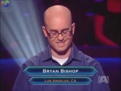 Bryan Bishop Bald Bryan Bishop on Who Wants To Be a Millionaire YouTube