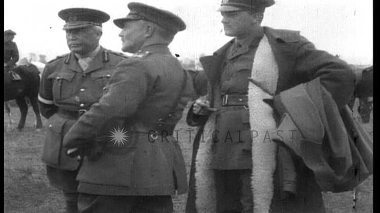 Bryan Mahon British General George Milne and General Sir Bryan Mahon watch a