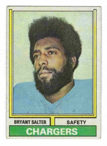 Bryant Salter SAN DIEGO CHARGERS Bryant Salter 338 TOPPS 1974 NFL American