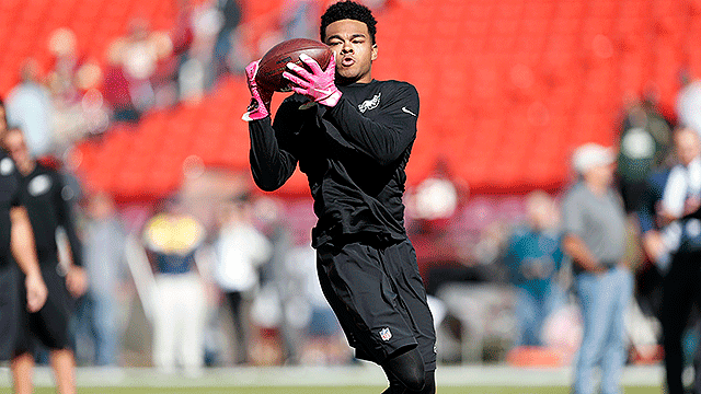 Bryce Treggs Speedy WR Bryce Treggs getting reps with Eagles39 starters CSN Philly
