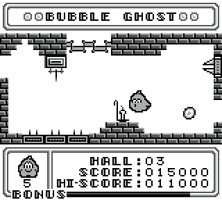 Bubble Ghost RETRO SPIRIT GAMES Classic Game Bubble Ghost Gameboy