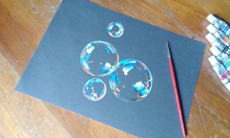 Bubbles (painting) Bubbles Painting how to paint bubbles tutorial YouTube