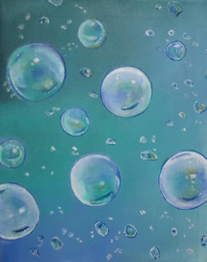 Bubbles (painting) Bubble Painting Crafthubs