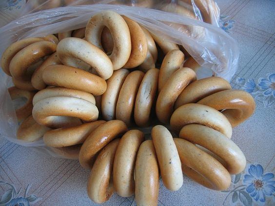 Bublik Russian Ukrainian Polish Lithuanian bublik bread rolls soviet