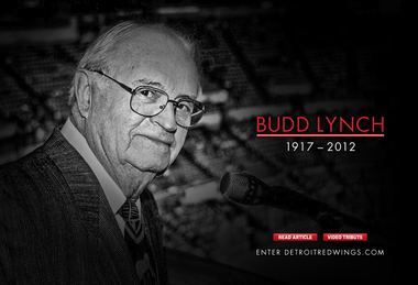 Budd Lynch Red Wings icon Budd Lynch remembered for warm personality