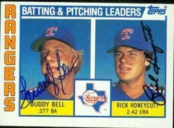 Buddy Bell Autographed Buddy Bell Cards Authentic MLB Signed Buddy Bell