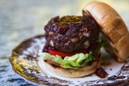 Buffalo burger Buffalo Burger Recipe Bison Burger SimplyRecipescom