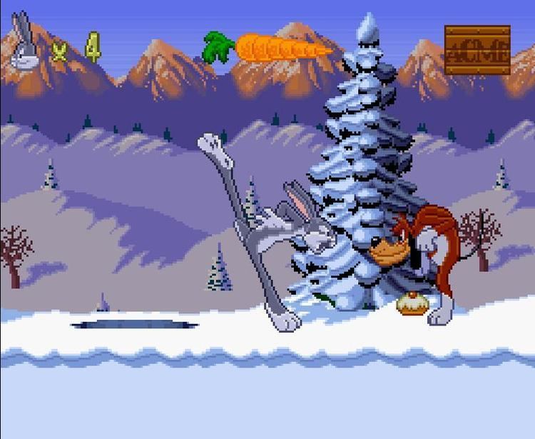 Bugs Bunny Rabbit Rampage Bugs Bunny in Rabbit Rampage USA ROM lt SNES ROMs Emuparadise