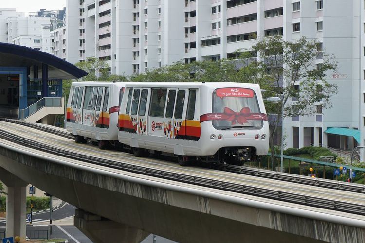 Bukit Panjang LRT Line Bombardier INNOVIA APM100 C801A SGTrainscom