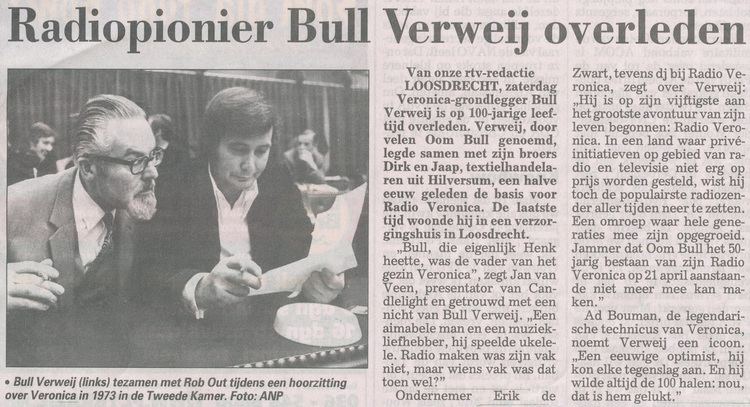 Bull Verweij Oom Bull Verweij overleden MediaPagesnl