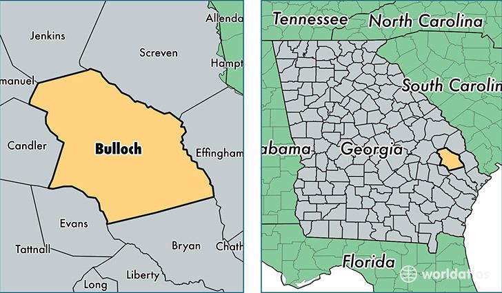 Bulloch County, Georgia wwwworldatlascomimguscounty618bullochcount
