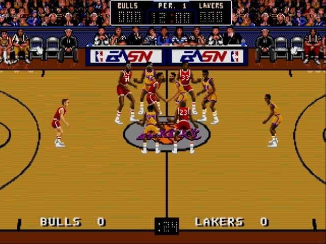 Bulls vs Lakers and the NBA Playoffs Bulls Vs Lakers and the NBA Playoffs USA Europe ROM lt Genesis
