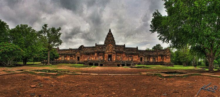 Panoramic HDR Photo from Phanom Rung Historical Park Buriram Thailand