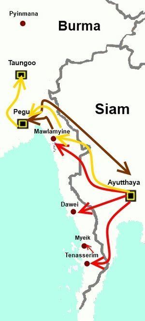 Burmese–Siamese War (1594–1605) httpsuploadwikimediaorgwikipediacommonsthu