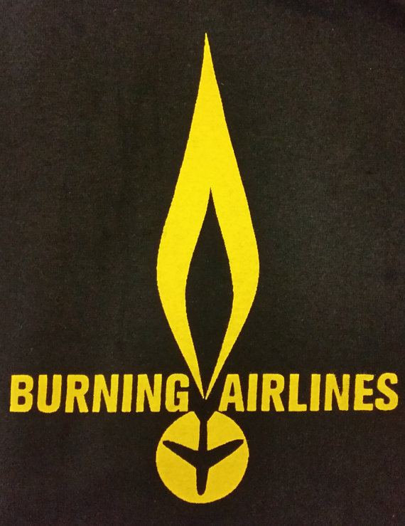 Burning Airlines BURNING AIRLINES tshirt posthardcore band by Bundschuhconspiracy
