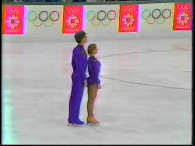 1984 Winter Olympics - Pairs Short Program Jill Watson & Burt Lancon USA -  YouTube