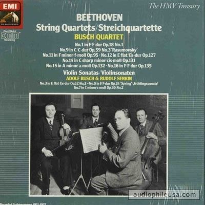 Busch Quartet Beethoven Busch Quartet String Quartets Vinyl LP Album at