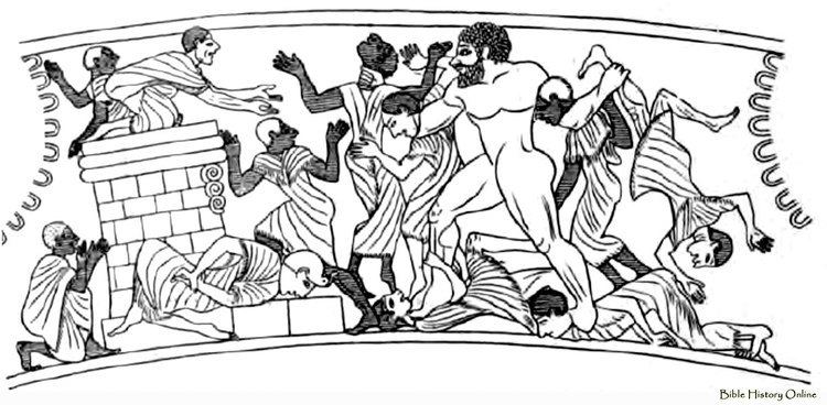Busiris (Greek mythology) Heracles and Busiris Images of Ancient Vases Greek Arts at Bible