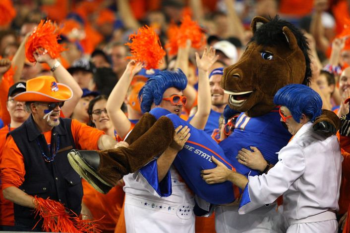 Buster Bronco (Boise State) Boise State University Broncos costumed mascot Buster the Bronco