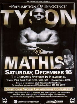 Buster Mathis Jr. Mike Tyson vs Buster Mathis Jr Wikipedia