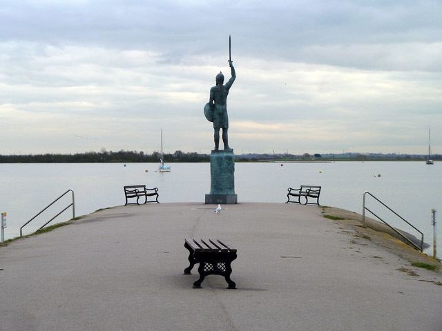 Byrhtnoth Statue of Byrhtnoth Maldon Robin Webster Geograph Britain and