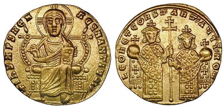 Byzantine coinage wwwwildwindscomcoinsbyzleoVIsb1725jpg