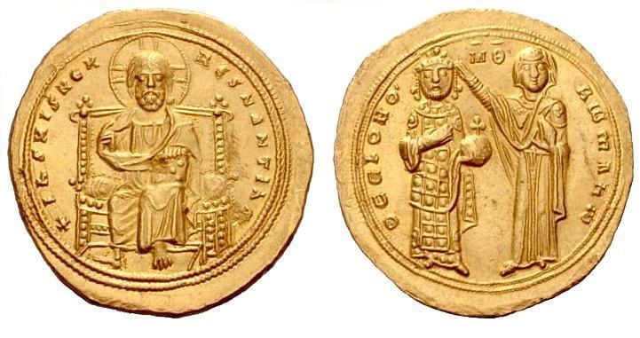Byzantine coinage Romanus III Byzantine Coinage thumbnail index WildWindscom