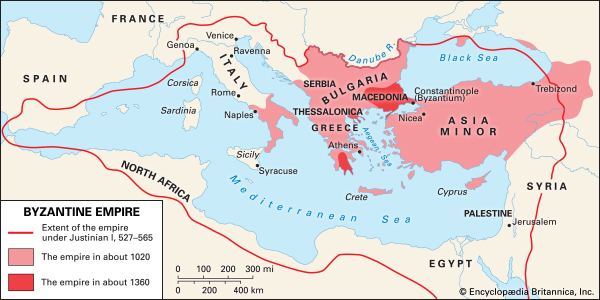 Byzantine Empire Byzantine Empire historical empire Eurasia Britannicacom