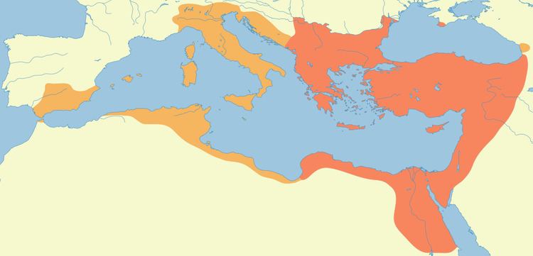 Byzantine Empire under the Justinian dynasty