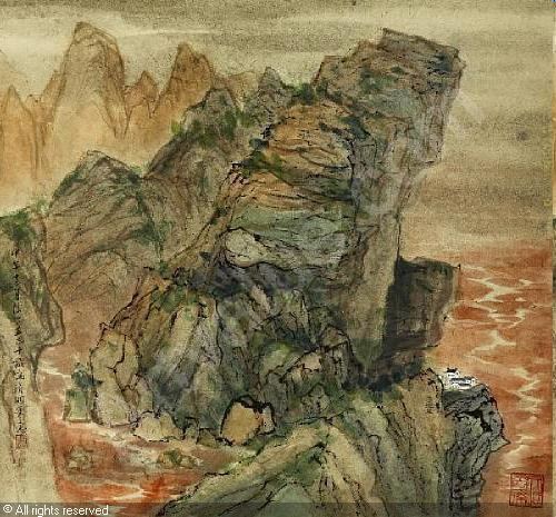 C. C. Wang Landscape Paintings 2 sold by Bonhams Hong Kong on Wednesday