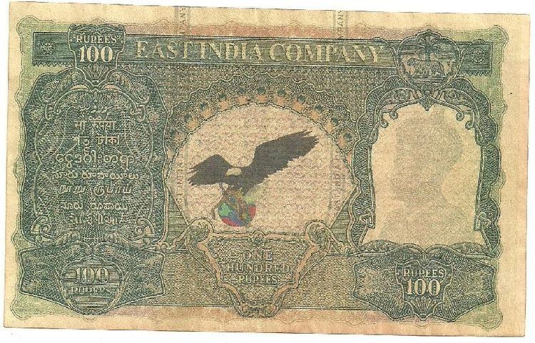 C. D. Deshmukh EAST INDIA 100 Rs C D Deshmukh with Eagle on reverse side