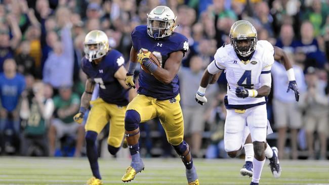 C. J. Prosise CJ Prosise rushes for three TDs as Notre Dame overwhelms