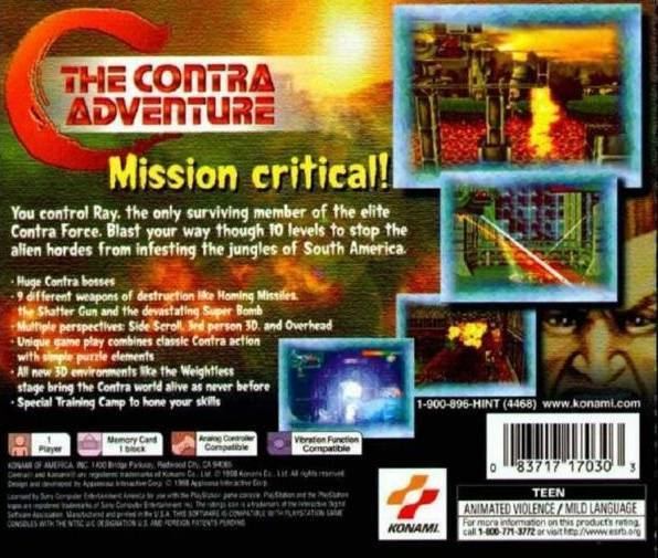 C The Contra Adventure C The Contra Adventure Box Shot for PlayStation GameFAQs