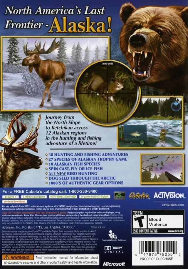 Cabela's Alaskan Adventures Cabela39s Alaskan Adventures Box Shot for Xbox 360 GameFAQs