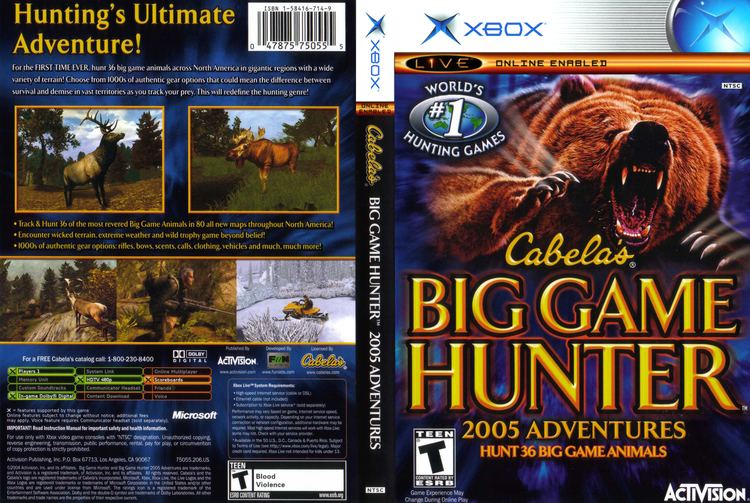 Cabela's Big Game Hunter 2005 Adventures Cabelas Big Game Hunter 2005 Adventures Cover Download Microsoft