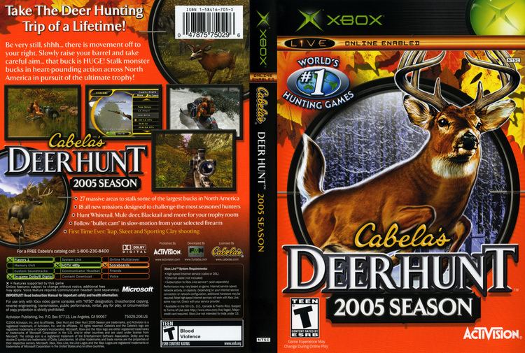 Cabela's Deer Hunt: 2005 Season Cabelas Deer Hunt 2005 Season Cover Download Microsoft Xbox Covers