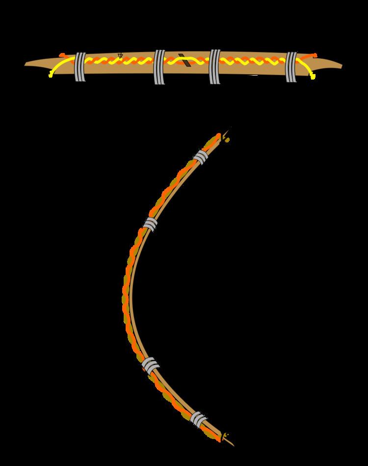 Cable-backed bow