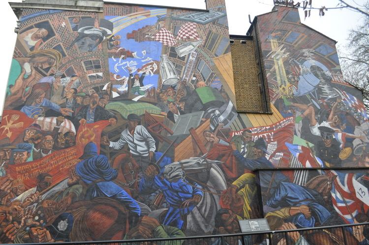 Cable Street Mural Murals London Against Racism
